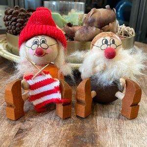Vintage mid century Swedish Christmas figurines